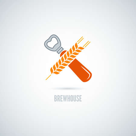 beer opener concept designのイラスト素材