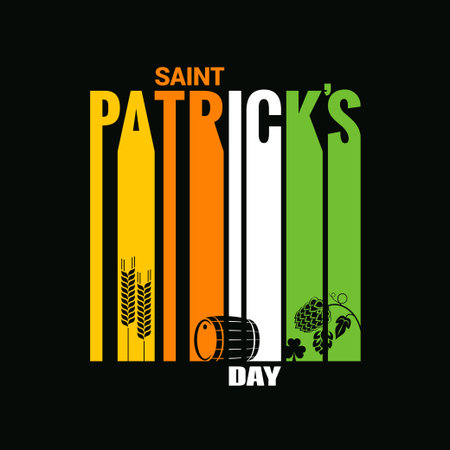 patrick day design vector backgroundのイラスト素材