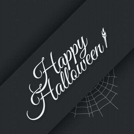 Happy halloween vintage lettering posterのイラスト素材