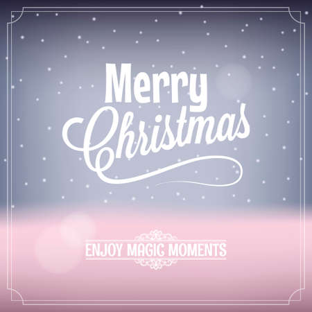 Christmas card magic night backgroundのイラスト素材