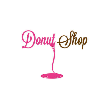 Donut Shop Glazed Design Backgroundのイラスト素材