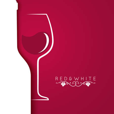 wine glass logo menu design background 10 epsのイラスト素材
