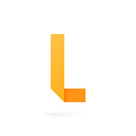 Letter L logo on white background 10 epsのイラスト素材