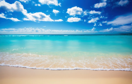 Beautiful beach and tropical sea at Seychelles, Maheの素材