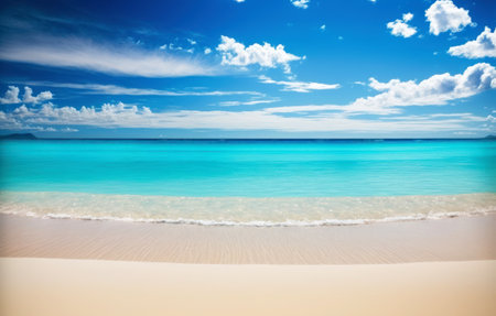 Beautiful beach at Seychelles, Praslin islandの素材