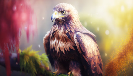 Beautiful Golden Eagle (Aquila chrysaetos)の素材