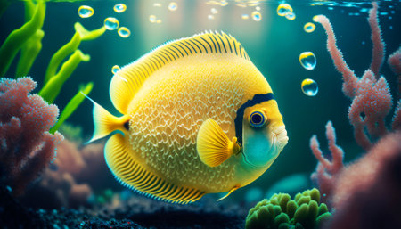 Tropical fish. Underwater world. Underwater world.の素材