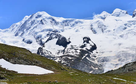 This is a photo of landscape mountain in Switzerlandの写真素材