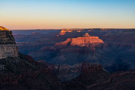 this is a photo of Grand canyon at duskの写真素材