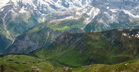 this is a photo of landscape in Switzerlandの写真素材