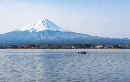 this is a photo of  mount Fuji in the morning,Japanの写真素材