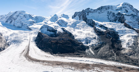 This is a photo of landscape mountain in Switzerlandの写真素材