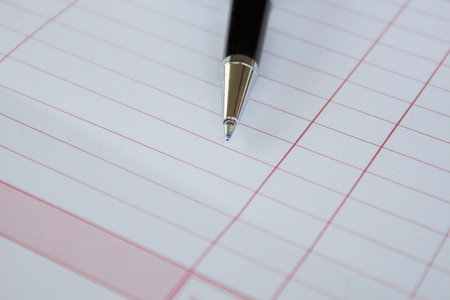 Pen on the bill,pen,bill