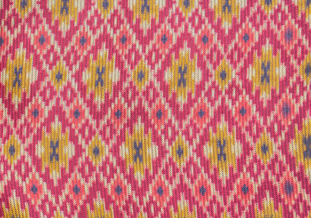 Colorful Thai silk fabric texture
