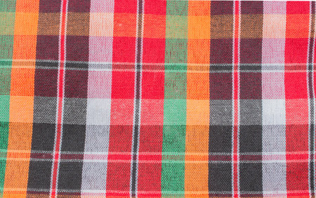Woven fabric surface pattern plaid