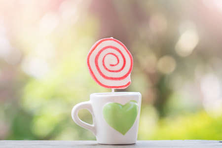 Lollipop bright colors on a good day.の写真素材