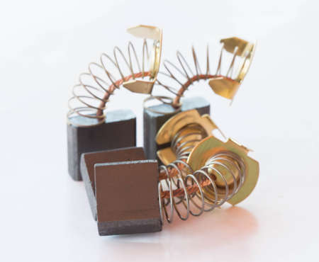 Carbon brush in moter for industryの写真素材