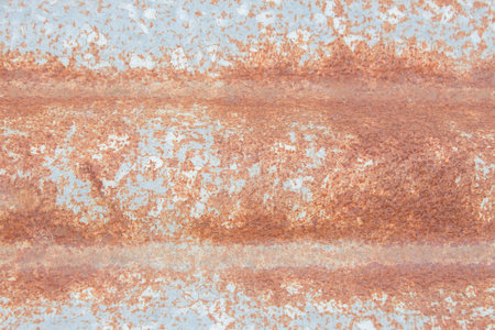 Rusty old corrugated metal sheets.