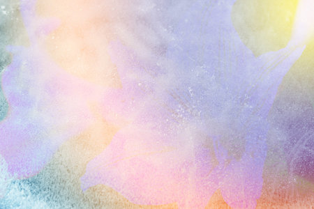 Colourful fantasy Ice with  lily flower soft pink blur background.