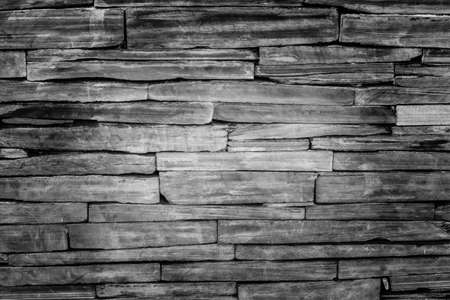 pattern of modern brick wall, slate stone wall surface and background textureの写真素材