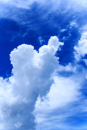 blue sky with cloud