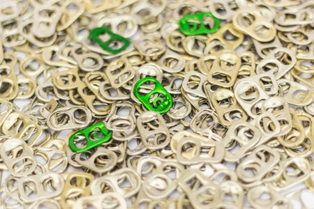 Background of many ring pull can opener