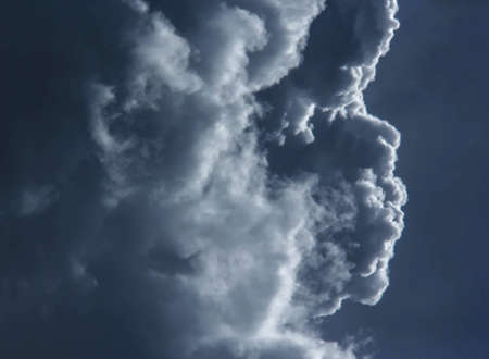 Background of storm clouds before a thunder stormの写真素材