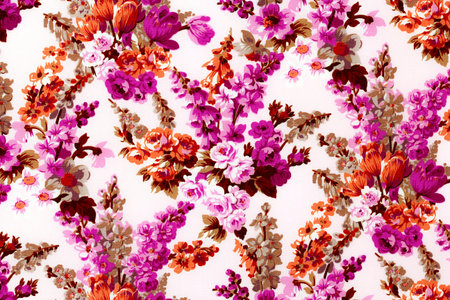 Pattern rose on the fabric for background