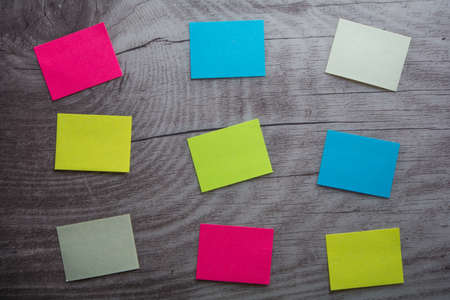 Texture with different kinds of paper sheetsの写真素材