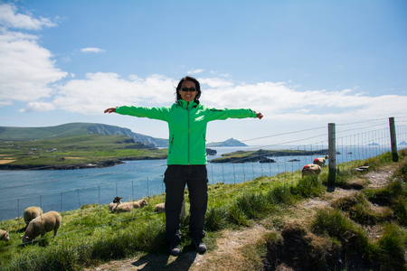 Portrait of a beautiful asian womanの写真素材