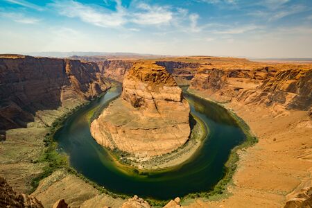 Horse Shoe Bend, Lake Powellの写真素材