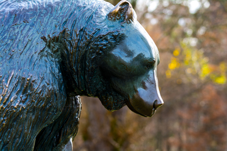 Statue of a Bearの写真素材
