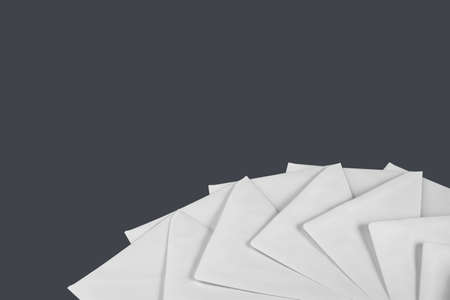 Letters set on black backgroundの写真素材