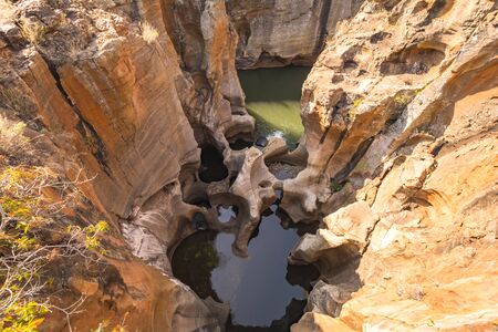 Pot Holes, Garden Route in South Africaの写真素材