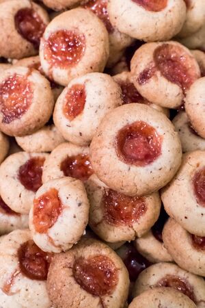 Cookies for Christmas set up a Tableの写真素材