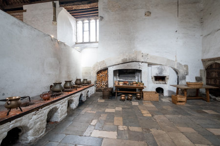 Hampton Court Palace with green Gardensのeditorial素材