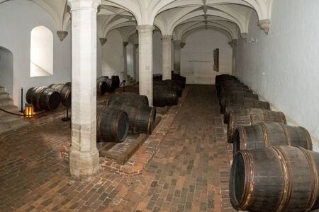 Hampton Court Palace with green Gardensのeditorial素材