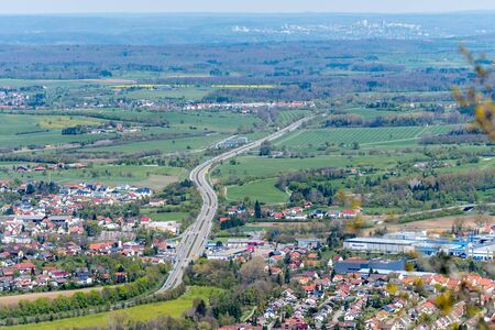 Landscape view of a village in Germanyのeditorial素材