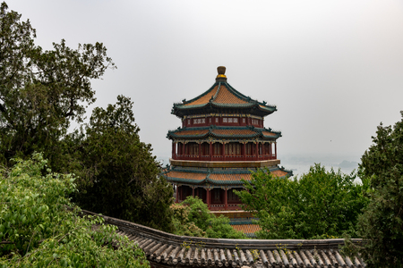 Summerpalace in Beijing China at a cloudy day in May timeのeditorial素材
