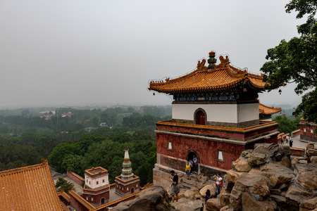 Summerpalace in Beijing China at a cloudy day in May timeのeditorial素材