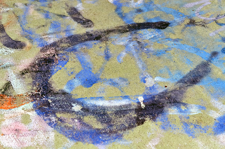 Graffiti wall detail suitable for backgroundの写真素材