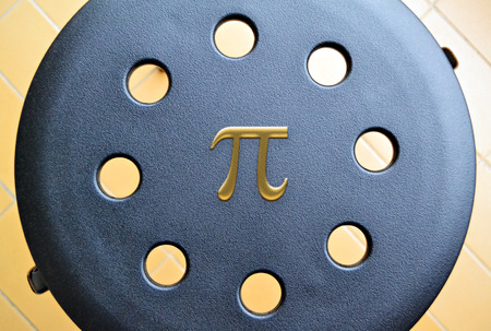 Conceptual image in honor of the most famous mathematical constantの写真素材