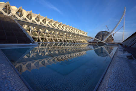 City of the arts and the sciences  in Valencia Spainのeditorial素材