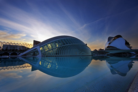 City of the arts and the sciences  in Valencia Spain