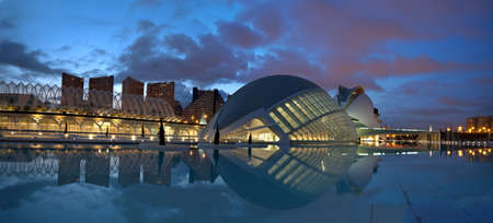 City of the arts and the sciences  in Valencia Spainのeditorial素材
