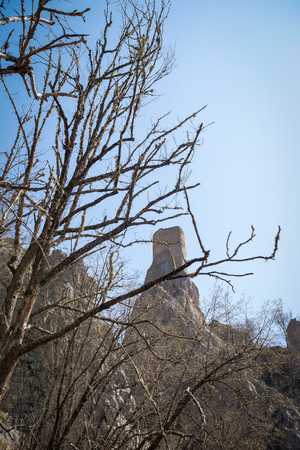Old castle in the mountainsの写真素材