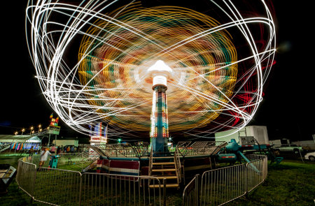 Spinning Farris Wheel up close