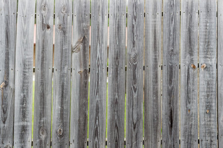 detail of Weathered wood planks from a privacy fenceの写真素材
