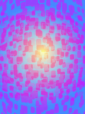 Abstract background - Pink rectangle surrounding the area of bright lightのイラスト素材