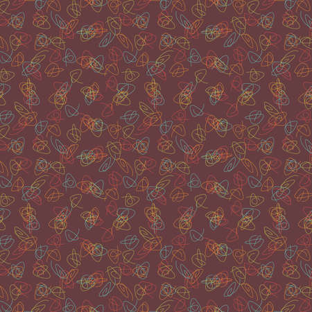 Seamless Abstract Background - colored paper clips. EPS10 vector, swatch included.のイラスト素材